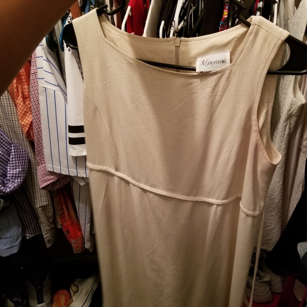 Tan Maternité dress